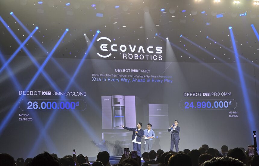 Ecovacs tặng cả máy lau sàn khô ướt cho người mua Deebot X11 OmniCyclone 1 Ecovacs tặng cả máy lau sàn khô ướt cho người mua Deebot X11 OmniCyclone