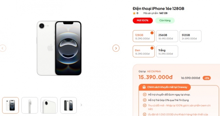 iPhone 16e giảm giá nhanh như chớp sau khi iPhone 17 trình làng, rẻ hơn cả iPhone 15 iphone 16e giam gia nhanh nhu chop sau khi iphone 17 trinh lang re hon ca iphone 15