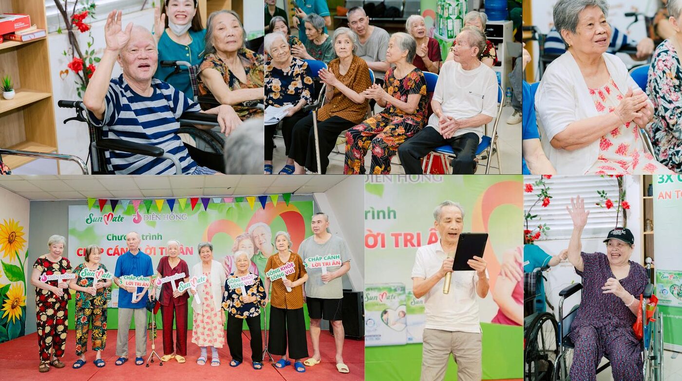 Sunmate lan tỏa tri ân tại Viện dưỡng lão Diên Hồng sunmate lan toa tri an tai vien duong lao dien hong