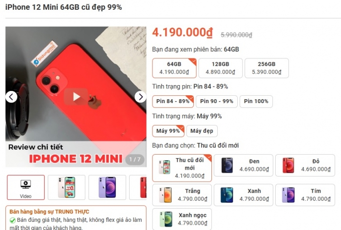 Quái vật tí hon iPhone 12 Mini mạnh như iPhone 12 Pro Max, vẫn hơn 1 triệu điểm sức mạnh có đáng mua 1 Quái vật tí hon iPhone 12 Mini mạnh như iPhone 12 Pro Max, vẫn hơn 1 triệu điểm sức mạnh có đáng mua