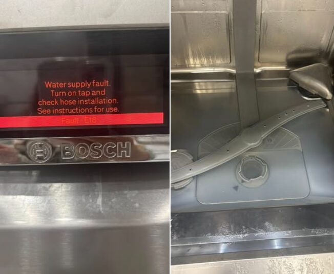 Máy rửa bát Bosch Series 8 báo lỗi E18 là lỗi gì? Khắc phục thế nào? 1 Máy rửa bát Bosch Series 8 báo lỗi E18 là lỗi gì? Khắc phục thế nào? may rua bat bosch series 8 bao loi e18 la loi gi khac phuc the nao